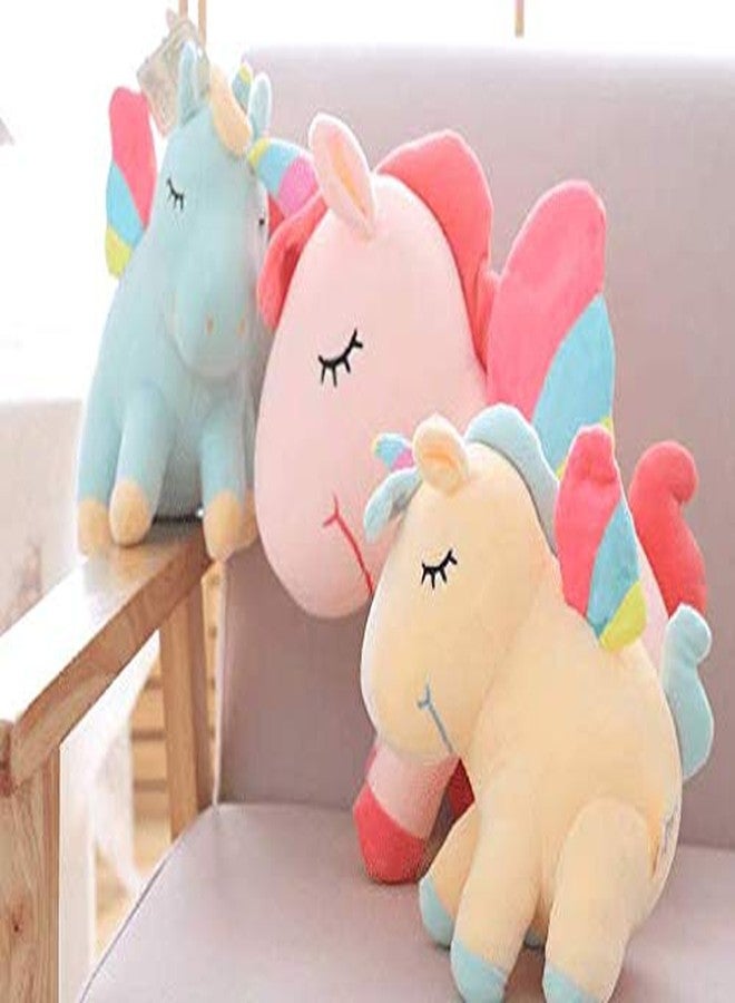 Trusmile Super Soft Unicorn Plush Toy Stuffed Animal Pillow Cushion Soft Stuffed for Baby Kids (Medium Size) - Image 4